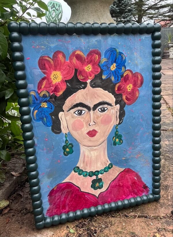 Frida style lady faces framed B