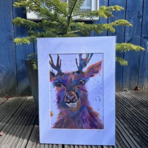 Twig the Stag Print A3