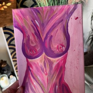 Pink Nude Canvas Original Artwork