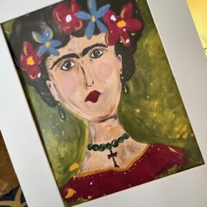 Felicia Lady Face A5 Print mounted