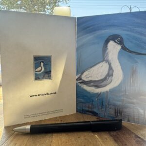 Avocet greetings card